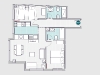 Plans of apartment 101