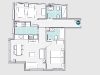 Plans of apartment 301