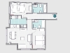 Plans of apartment 401