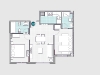 Plans of apartment 402