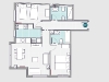 Plans of apartment 501